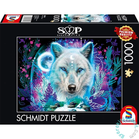 Schmidt 1000 db-os puzzle - Neon Arctic Wolf, Sheena Pike