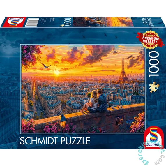Schmidt 1000 db-os puzzle - Paris rooftop whispers (58885)