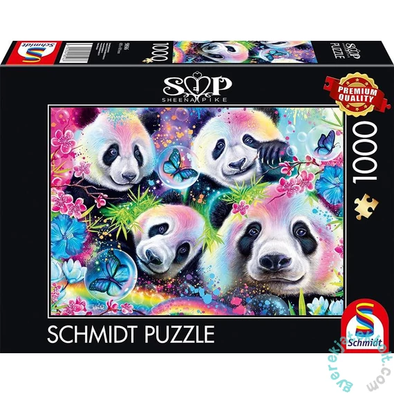 Schmidt 1000 db-os puzzle - Rainbow Pandas, Sheena Pike