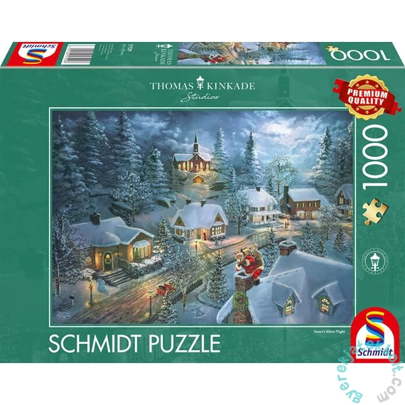 Schmidt 1000 db-os puzzle - Santa Silent Night, Thomas Kinkade (57529)