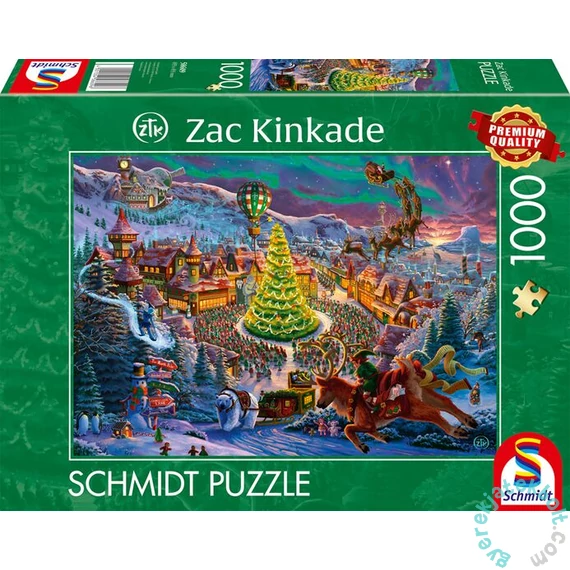 Schmidt 1000 db-os puzzle - Santas North Pole, Zac Kinkade (58609)