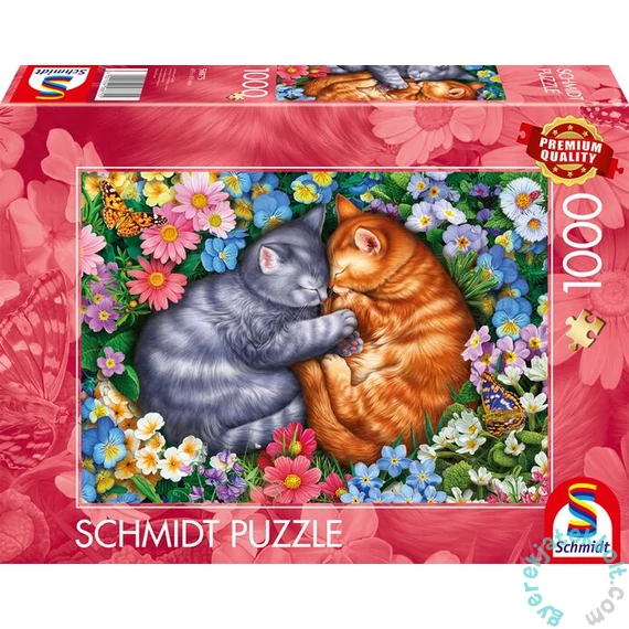 Schmidt 1000 db-os puzzle - Sleeping velvet paws (58875)