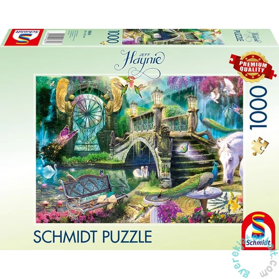 Schmidt 1000 db-os puzzle - The secret garden, Jeff Haynie (58631)