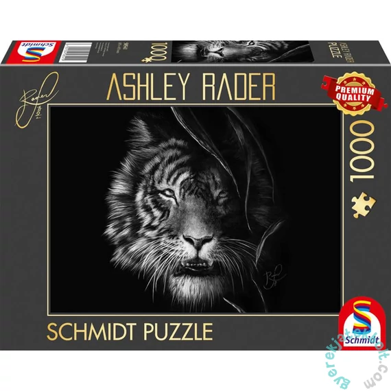Schmidt 1000 db-os puzzle - Tiger, Ashley Rader (58541)