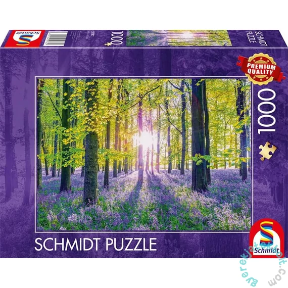 Schmidt 1000 db-os puzzle - Transquil bluebell woods (59767)