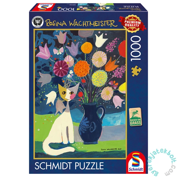 Schmidt 1000 db-os puzzle - White catRosina, Wachtmeister (58656)