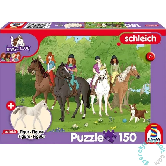 Schmidt 150 db-os Schleich puzzle figurával - Horse club - Trip to the countryside (56464)