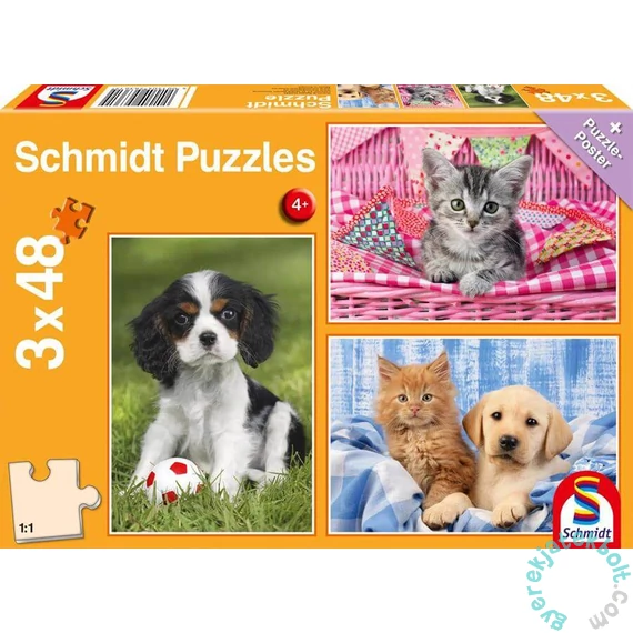 Schmidt 3 x 48 db-os puzzle - My cutest baby animals (56361)