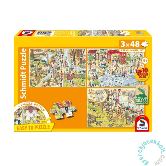 Schmidt 3x48 db puzzle - Fun at the zoo (56582)