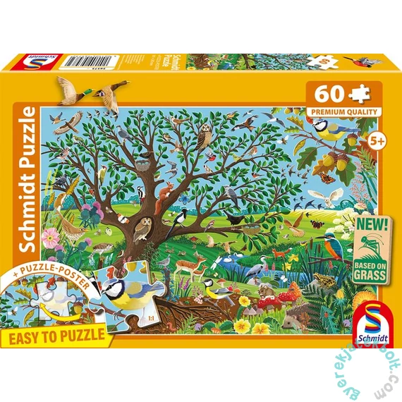Schmidt 60 db-os puzzle - Animals in the garden (56573)