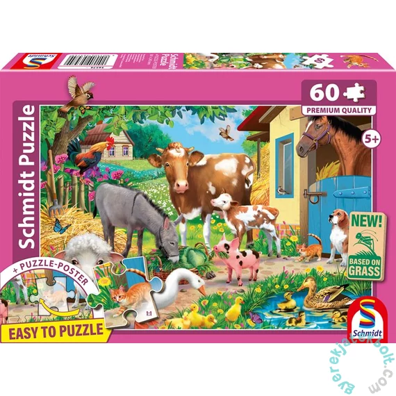 Schmidt 60 db-os puzzle - Farm animals (56574)