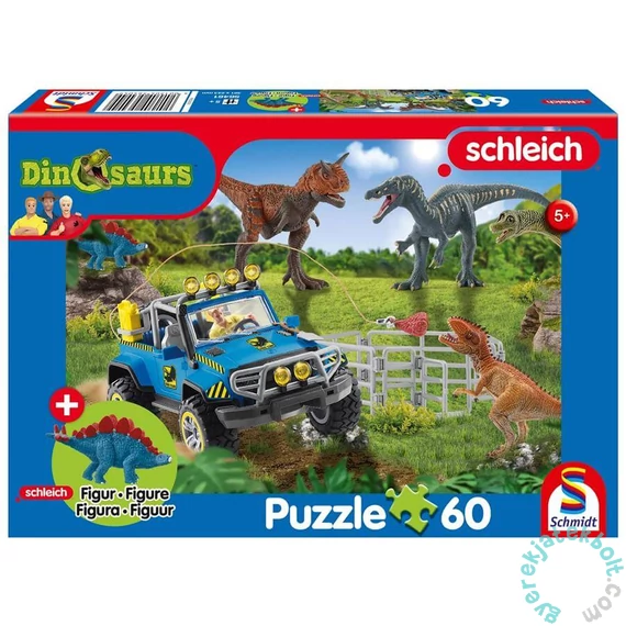 Schmidt 60 db-os Schleich puzzle figurával - Prehistoric giants (56461)