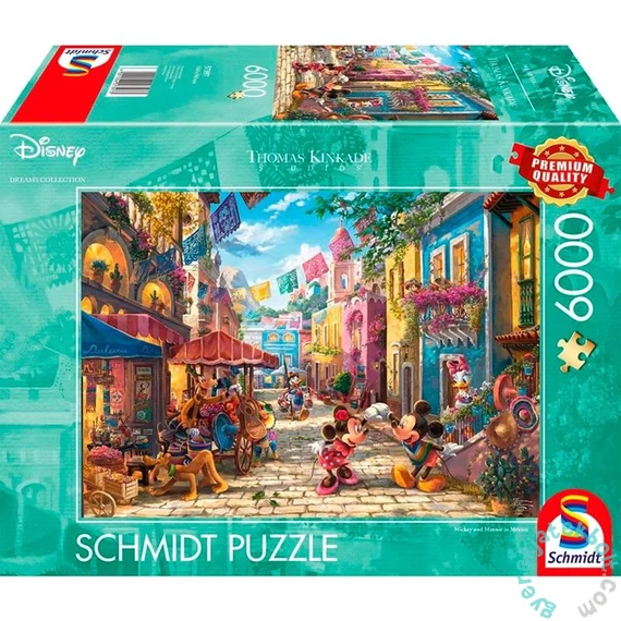 Schmidt 6000 db-os puzzle - Disney - Mickey and Minnie in Mexico, Thomas Kinkade