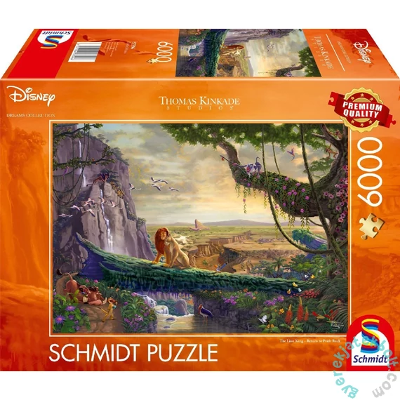 Schmidt 6000 db-os puzzle - Disney - The Lion King - Return to Pride Rock, Thomas Kinkade