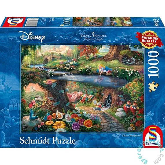 Schmidt 1000 db-os puzzle - Disney - Alice in Wonderland, Kinkade (59636)