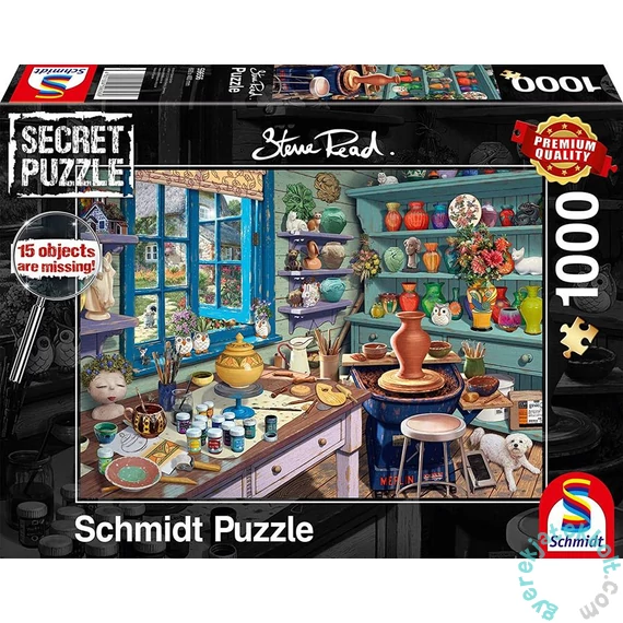 Schmidt 1000 db-os Secret puzzle - Artist studio (59656)