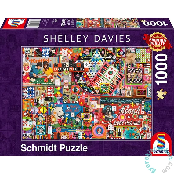 Schmidt 1000 db-os puzzle - Vintage Board Games, Shelley Davies (59900)