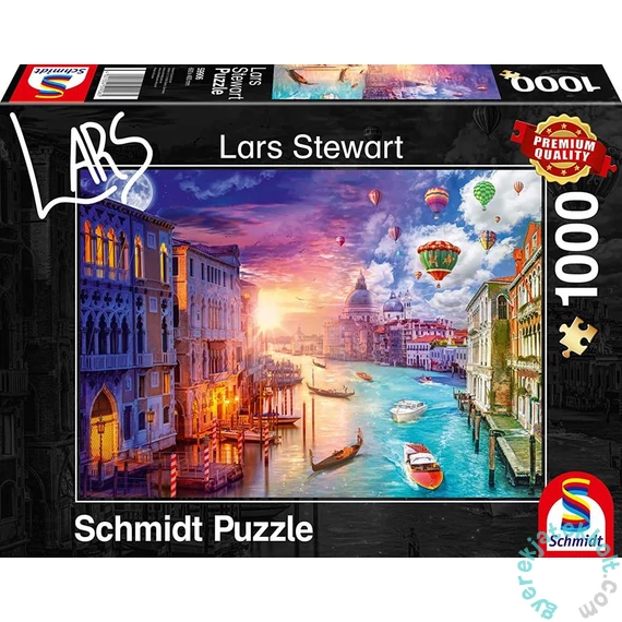 Schmidt 1000 db-os puzzle - Night and Day - Venice, Lars Stewart (59906)