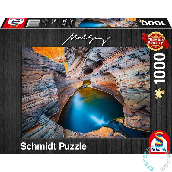 Schmidt 1000 db-os puzzle - Indigo, Mark Gray (59922)