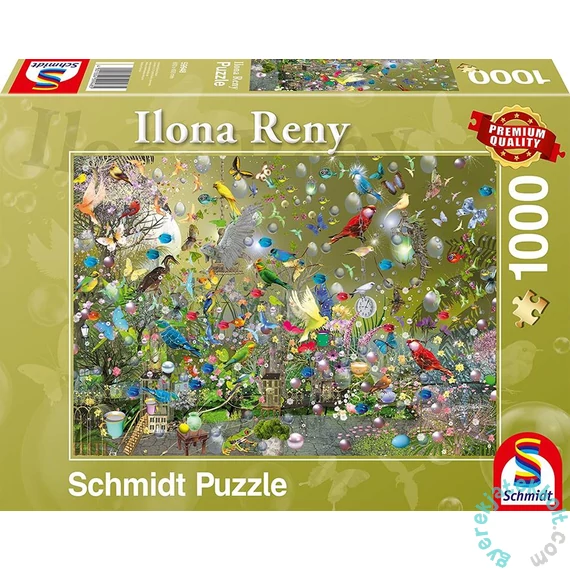 Schmidt 1000 db-os puzzle - In The Jungle of Parrots, Ilona Reny (59948)
