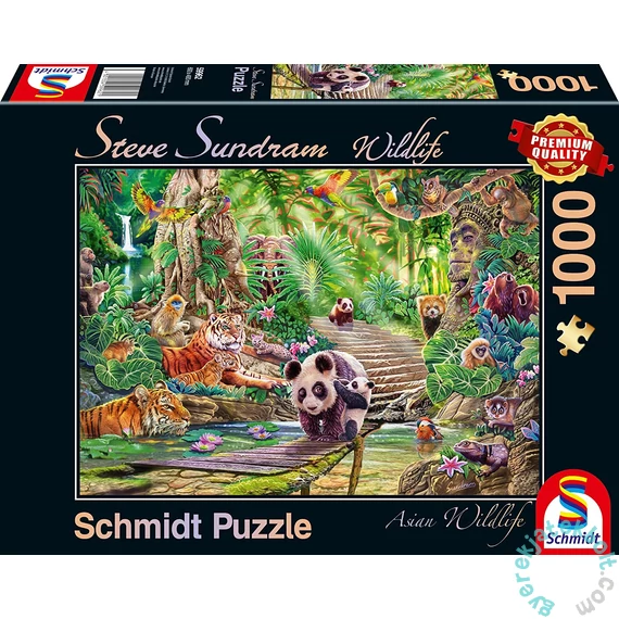 Schmidt 1000 db-os puzzle - Asian Wildlife (59962)