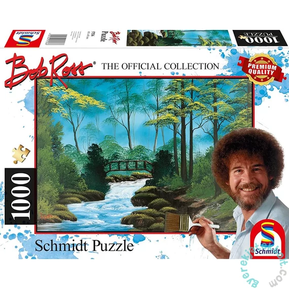 Schmidt 1000 db-os puzzle - Remote Bridge, Bob Ross (57536)
