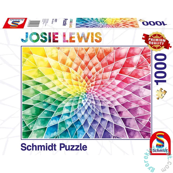 Schmidt 1000 db-os puzzle - Colourful flower, Josie Lewis (57577)