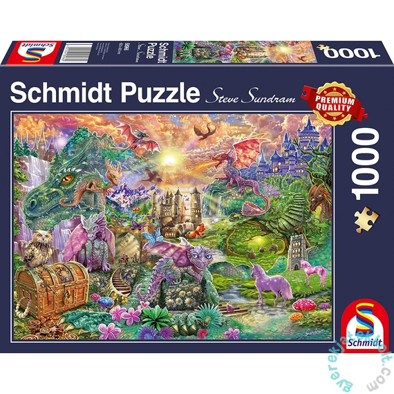 Schmidt 1000 db-os puzzle - Enchanted dragon kingdom (58966)