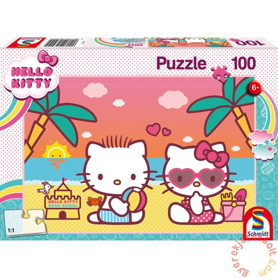 Schmidt 100 db-os puzzle - Hello Kitty - Fun at the beach (56409)