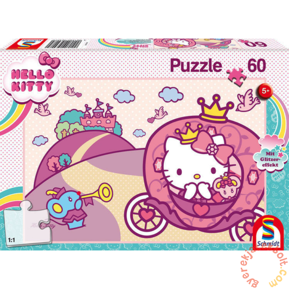 Schmidt 60 db-os puzzle - Princess Kitty, with glitter-effect (56407)