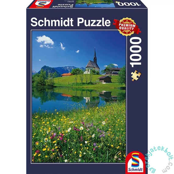 Schmidt 1000 db-os puzzle - Inzell, Einsiedlhof and St. Nicholas Church (57391)