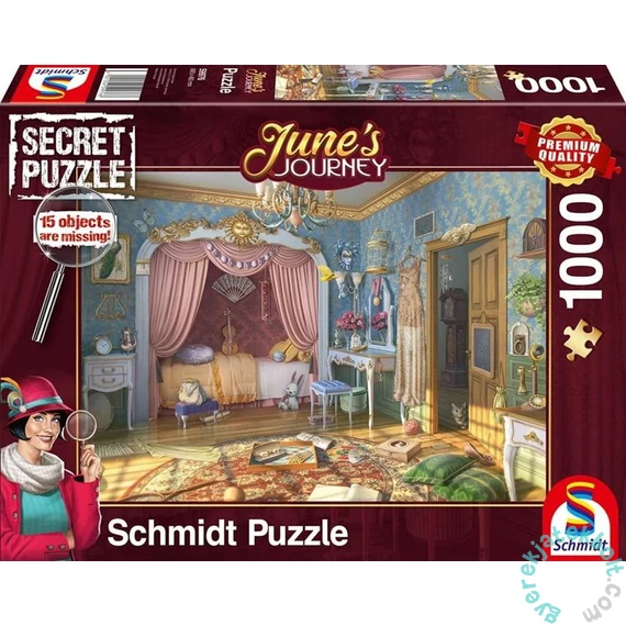 Schmidt 1000 db-os Secret puzzle - June's bedroom (59976)