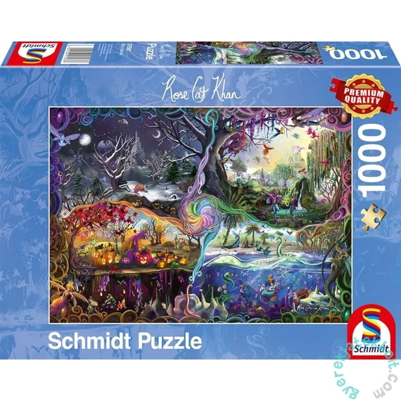 Schmidt 1000 db-os puzzle - Portal of the Four Realms, Rose Cat Khan (57587)