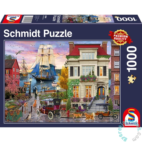 Schmidt 1000 db-os puzzle - Tall Ship in Harbour (58989)