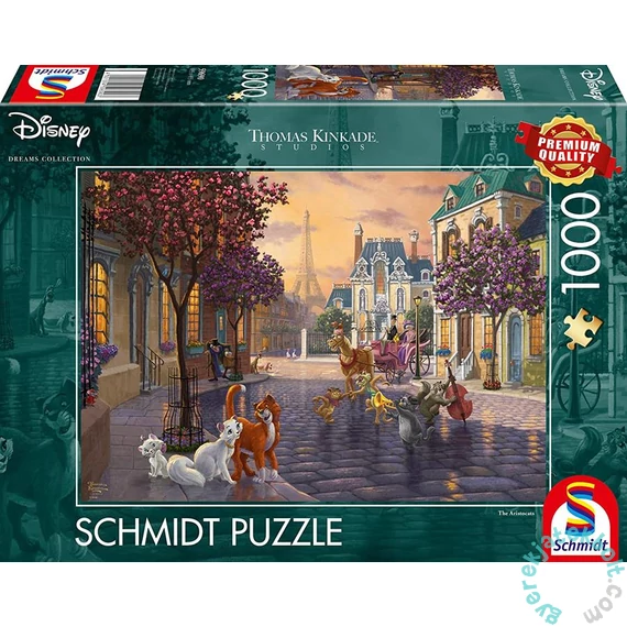 Schmidt 1000 db-os puzzle - Disney - The Aristocats, Thomas Kinkade (59690)