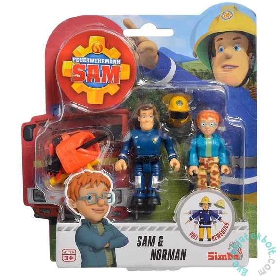 Simba Sam, a tűzoltó figura 2 db-os szett - Sam és Norman (1043)