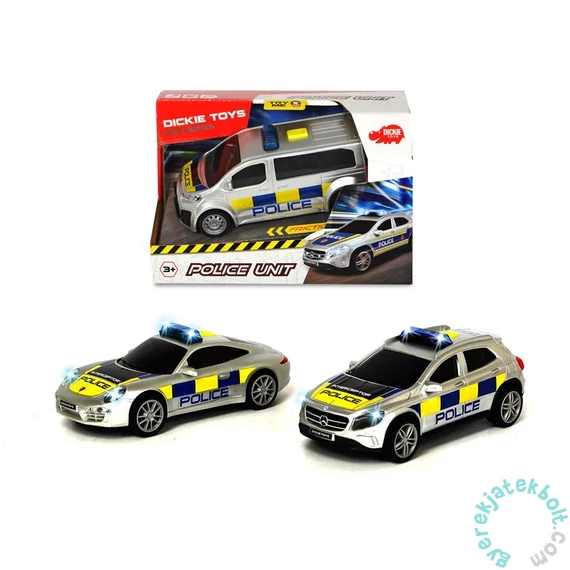 Dickie SOS Police Unit játék rendőrautó - 15 cm - 3-féle (3712014)