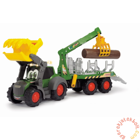 Dickie ABC Happy Fendt traktor rönkszállítóval - 65 cm