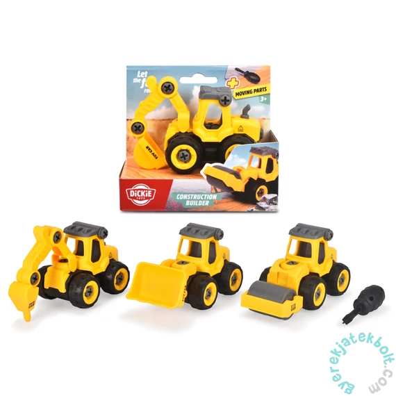 Dickie Construction szerelhető munkagépek - négyféle