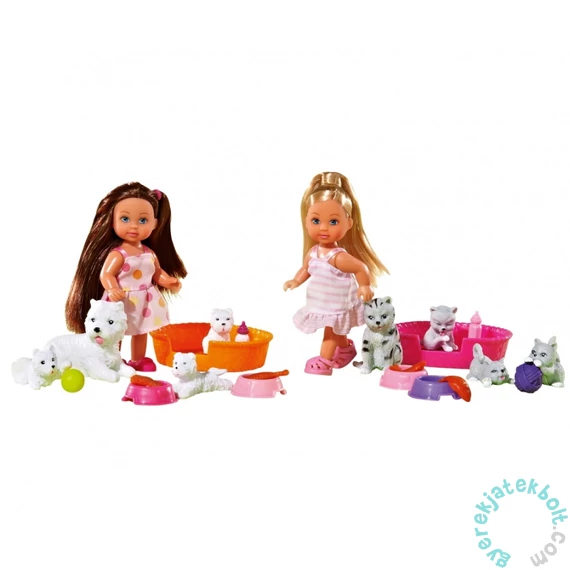 Simba Evi Love baba kisállatokkal játékszett - kétféle