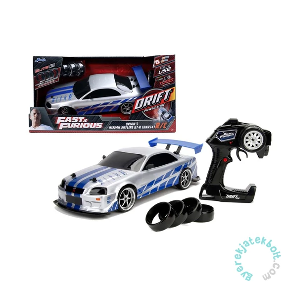 Jada - Halálos iramban - Nissan Skyline GT-R Drift távirányítós autó - 1:10 (253209000)