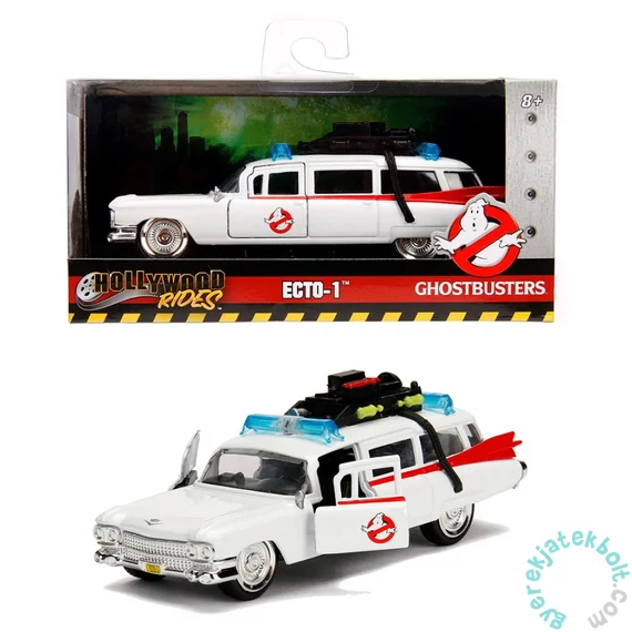 Hollywood Riders fém autómodell - Ghostbusters ECTO-1 - 12 cm