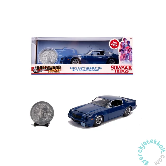 Hollywood Rides fém autómodell - Strangers Things - Chevy Camaro Z28 - 24 cm