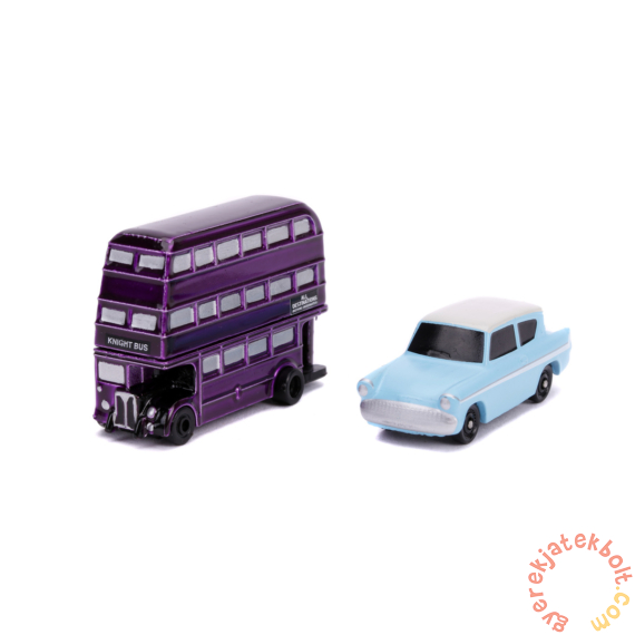 Hollywood Rides fém nano Harry Potter autómodellek - 1959 Ford Anglia, The King Bus