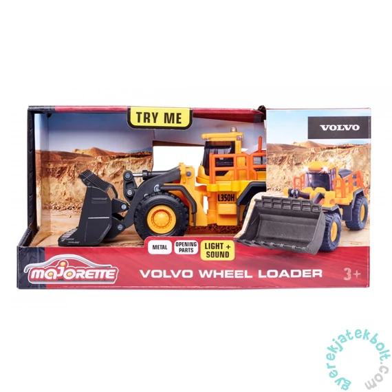 Majorette Volvo L350H Homlokrakodó - 21 cm (213723001)