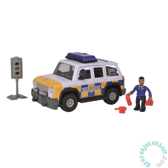 Simba Sam, a tűzoltó - Rendőrautó Malcom figurával (1096)