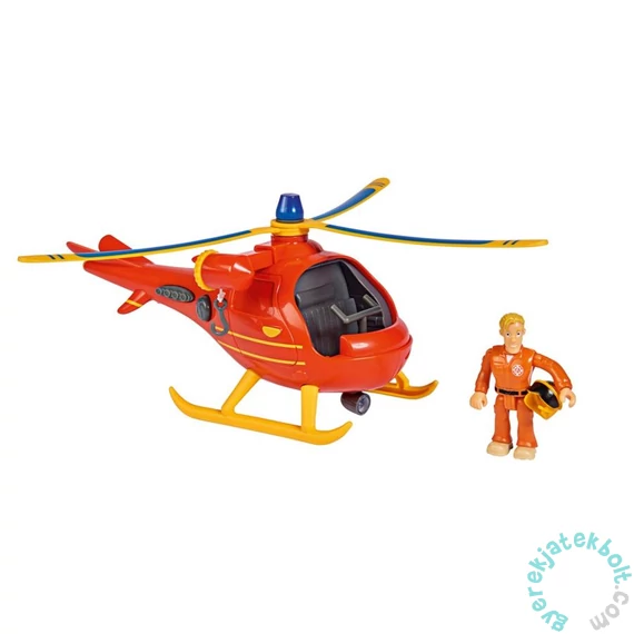 Sam, a tűzoltó Wallaby helikopter figurával 