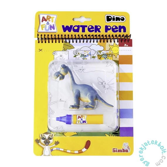 Simba Art &amp; Fun Vizes Kifestőkönyv figurával - Dínó (106334633)