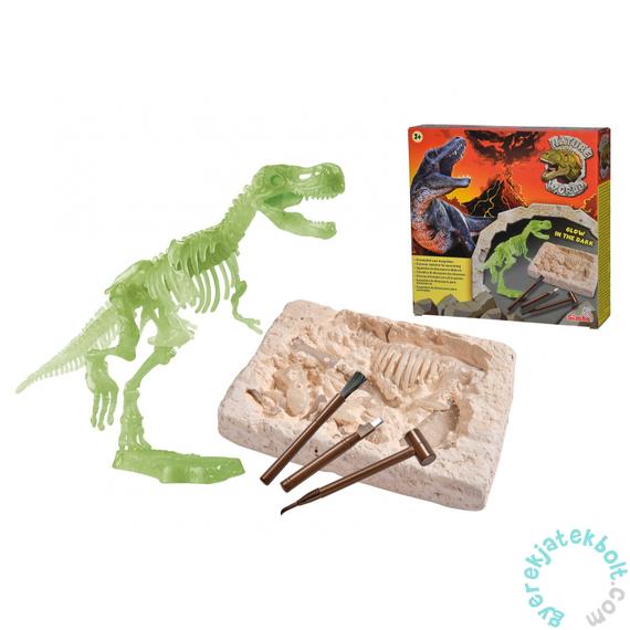 Nature World: Fluoreszkáló T-Rex régészeti játékszett