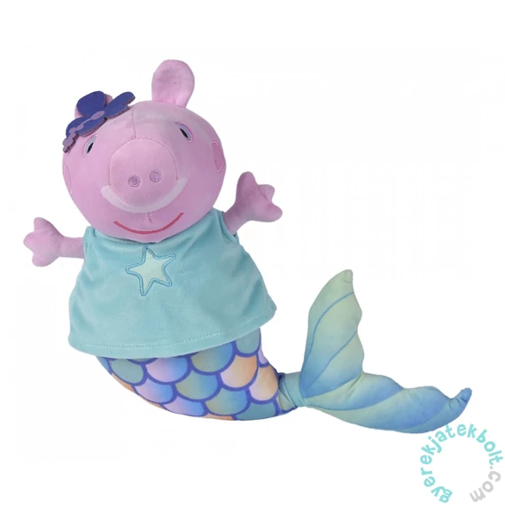 Peppa malac Sellő plüss figura - 30 cm